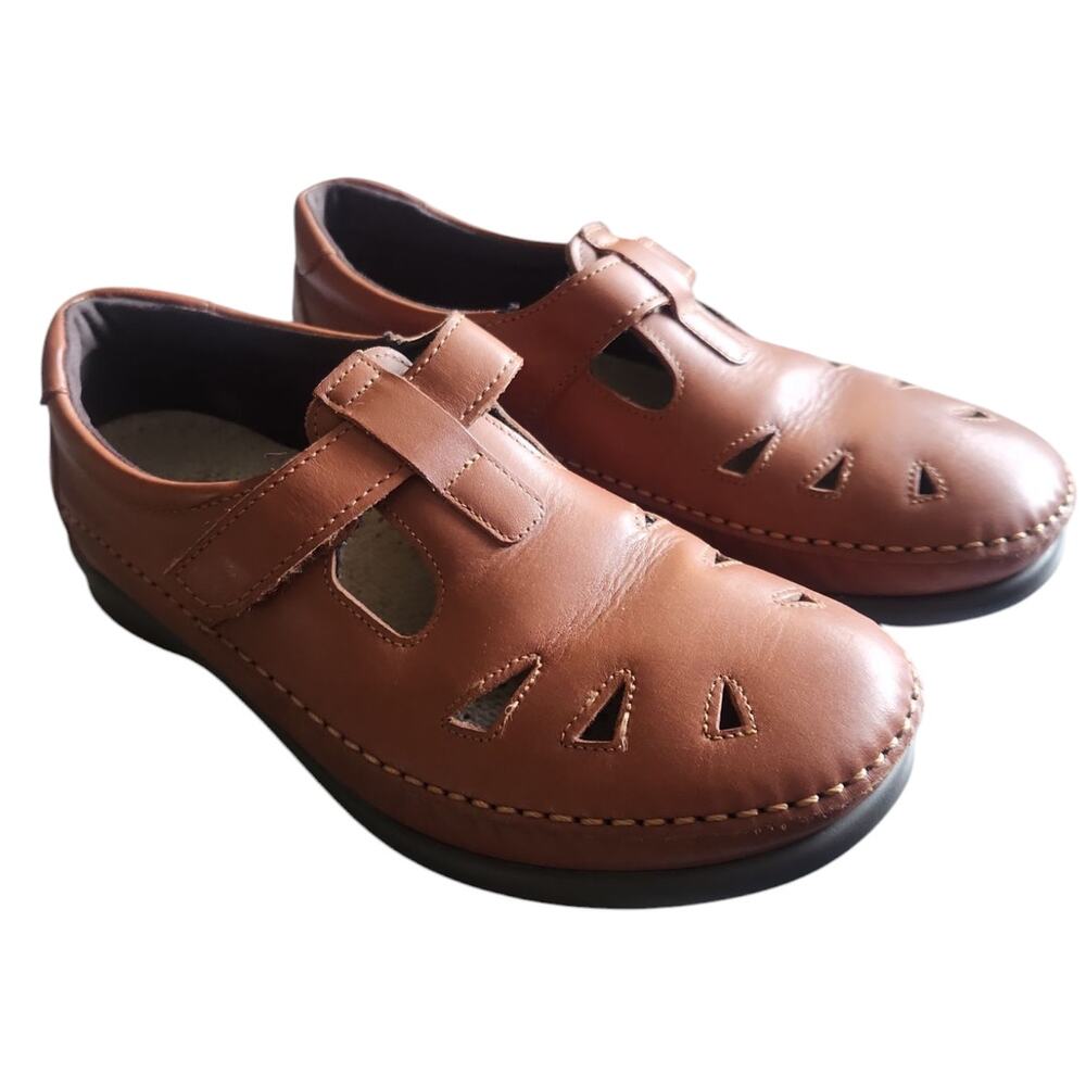 SAS Roamer Tripad Comfort Camel Brown Shoes Size 8 Mary Jane Style